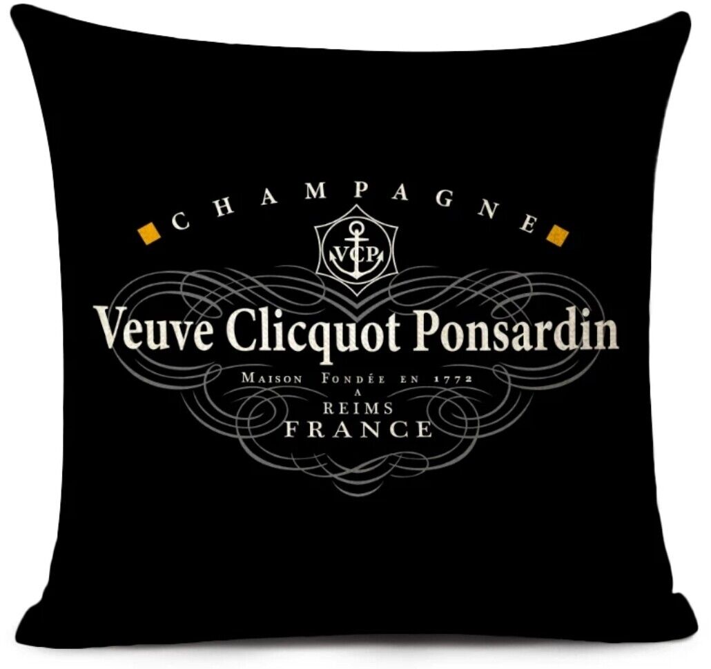 Veuve Nordic Champagne Cushion Cover Pillow Case Decor